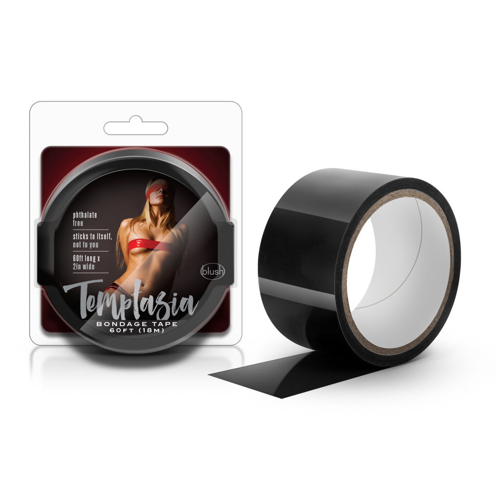 Temptasia Bondage Tape 60 Feet in Black | Buy Adult Sex Toys Online Store –  BlushVibe.com