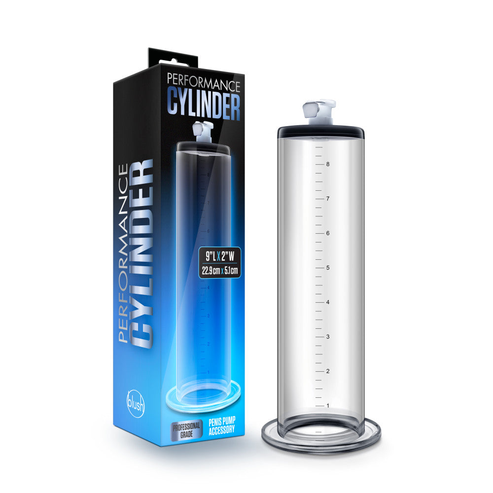 Performance By Blush® | - 9 Inch x 2 Inch Penis Pump Cylinder - Clear