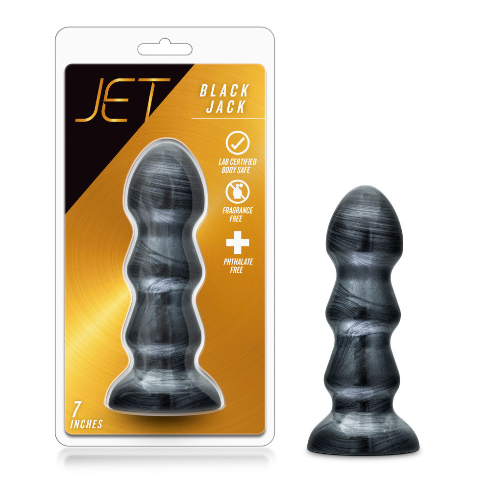 Blush Jet Black Jack Carbon Metallic Black 7-Inch Anal Plug – BlushVibe.com