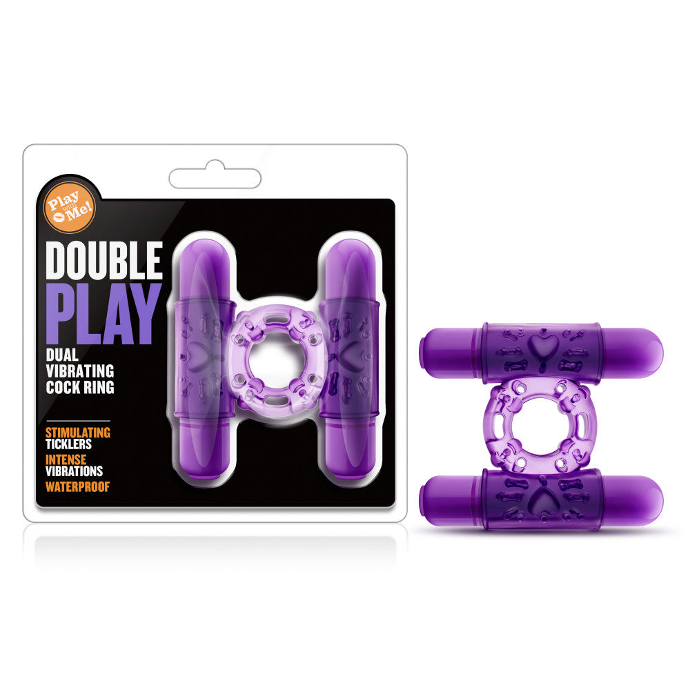 Blush | Play With Me | Double Play Purple Dual Vibrating Penis Ring BlushVibe.com Blush | Play With Me | Double Play Purple Dual Vibrating Penis Ring BlushVibe.com
