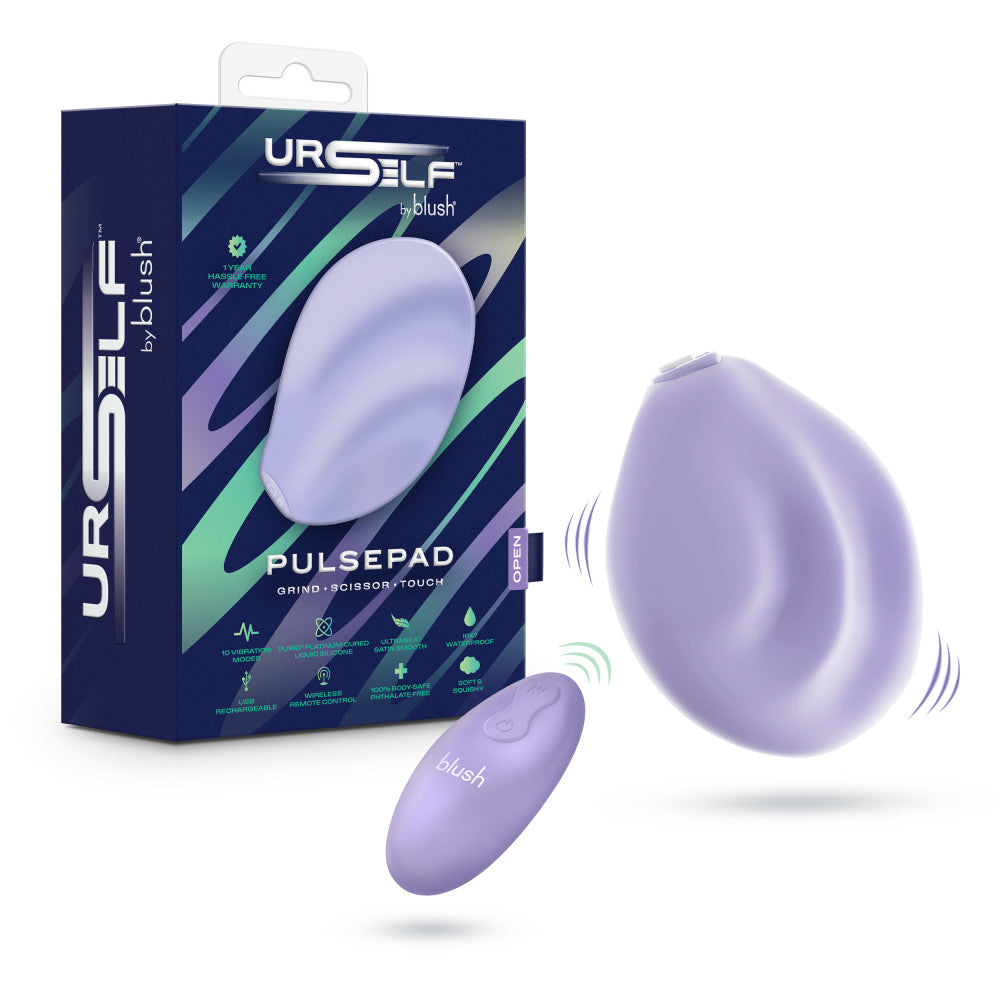 sex toy grinder Blush PulsePad Silicone Vibrator – Double-Sided Grinder In Purple –  BlushVibe.com