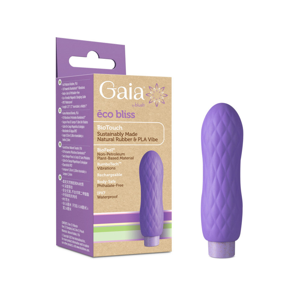 Blush | Gaia | Eco Bliss | Lilac Plant based Powerful Vibrator | Buy Adult Sex  Toys Online  BlushVibe.com