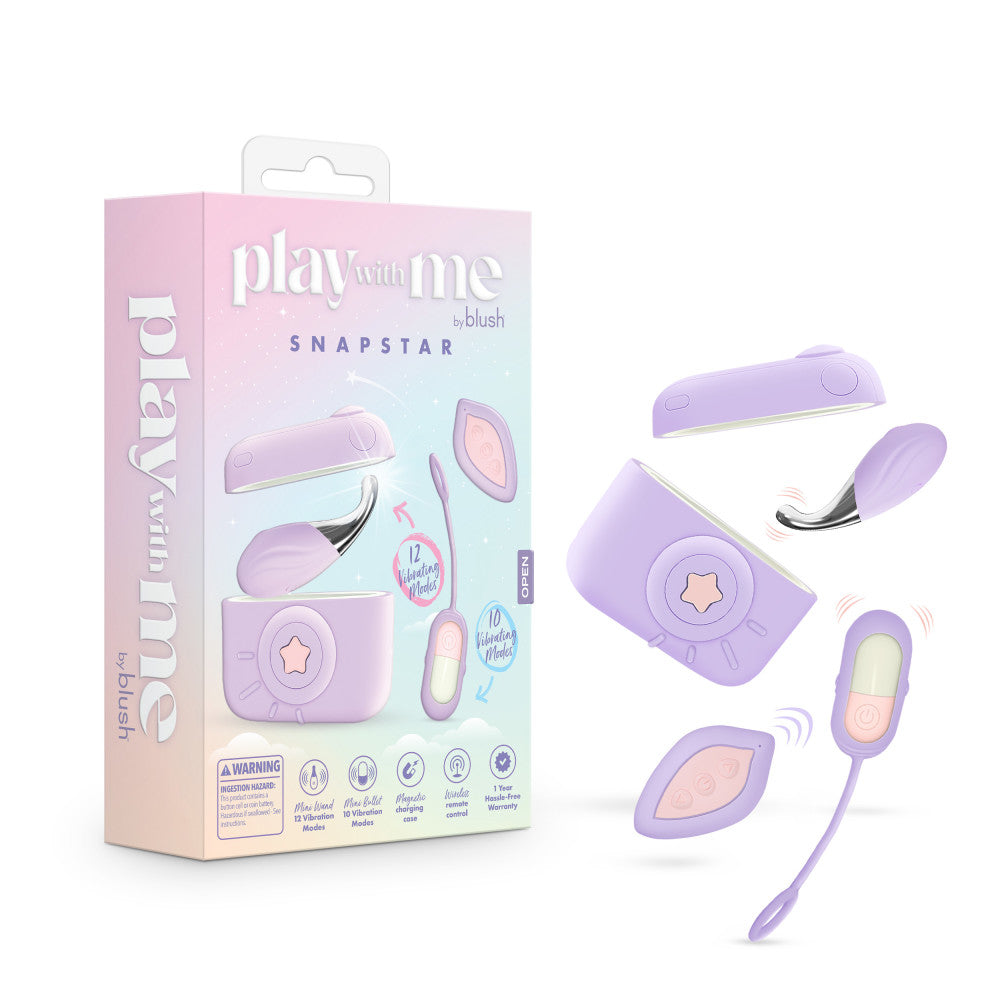Blush Snapstar | 4 Piece Vibrator Set Mini Clitoral Wand & Egg Pink BlushVibe.com Blush Snapstar | 4 Piece Vibrator Set Mini Clitoral Wand & Egg Pink BlushVibe.com