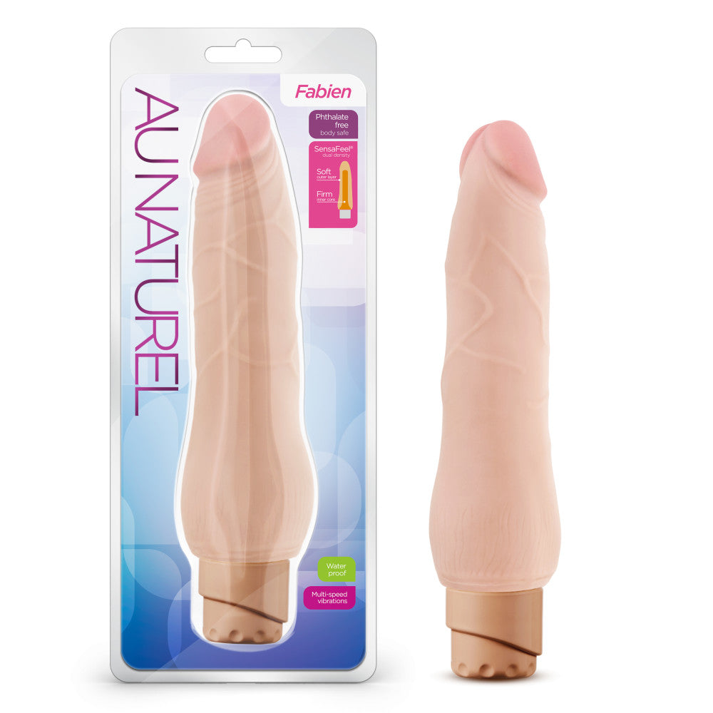 Blush Au Naturel Fabien Realistic Beige 9-Inch Long Vibrating Dildo BlushVibe.com Blush Au Naturel Fabien Realistic Beige 9-Inch Long Vibrating Dildo BlushVibe.com