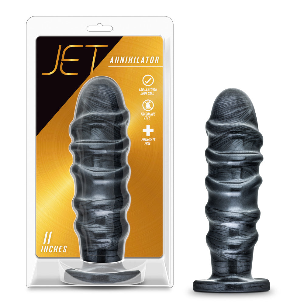 Blush Jet Annihilator Carbon Metallic Black 11-Inch Anal Plug With Suction  Cup Base – BlushVibe.com