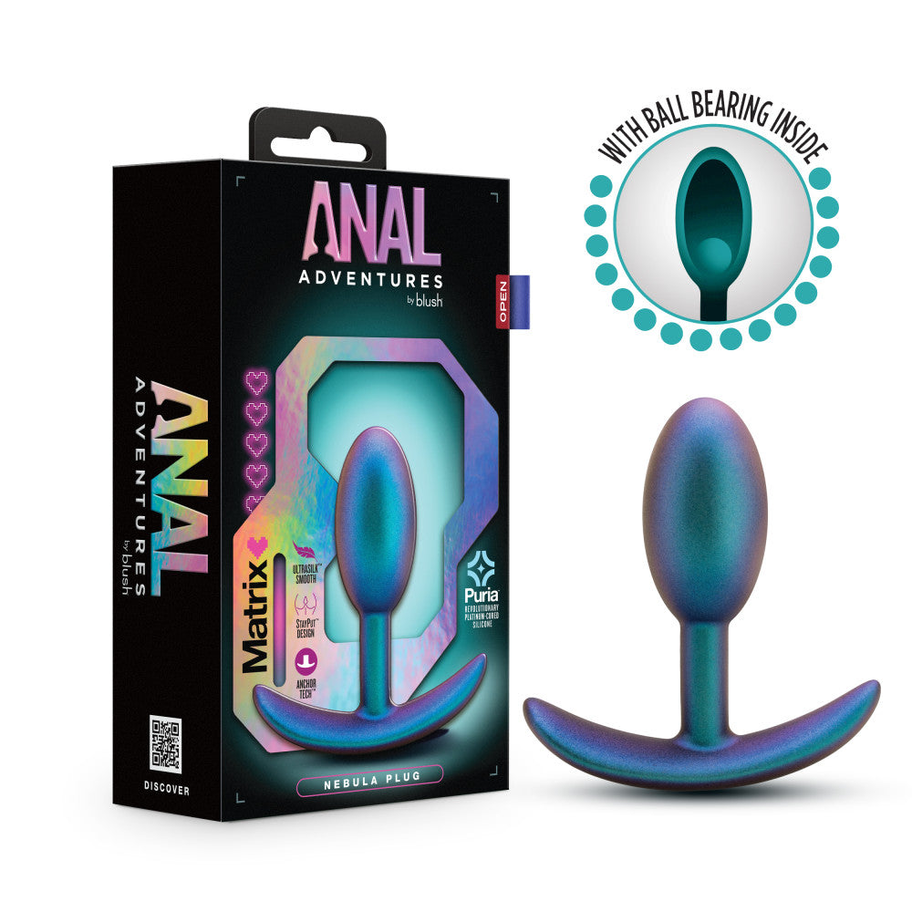 Blush Anal Adventures Matrix | The Nebula Plug: 3.5 inch Vibrating Inner Ball Butt Plug in Lunar Blue | With Stayput Technology & Anchortech Base BlushVibe.com Blush Anal Adventures Matrix | The Nebula Plug: 3.5 inch Vibrating Inner Ball Butt Plug in Lunar Blue | With Stayput Technology & Anchortech Base BlushVibe.com