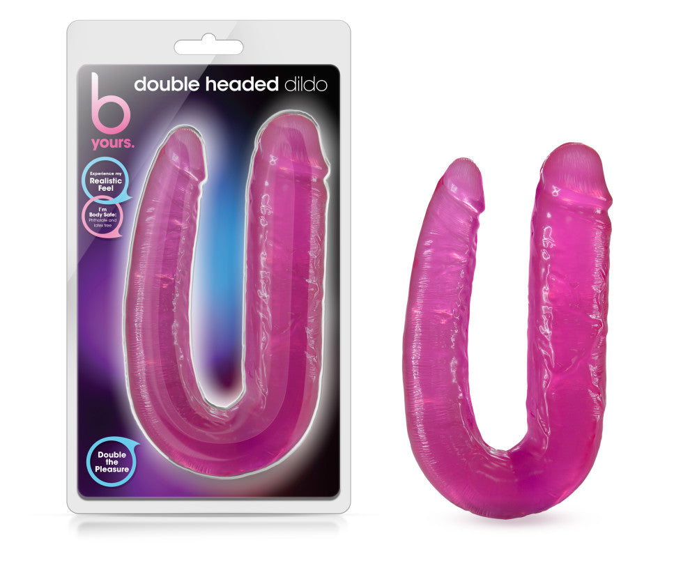 Blush B Yours U-Shaped Double Sided Pink 18-Inch Long Double Dildo BlushVibe.com Blush B Yours U-Shaped Double Sided Pink 18-Inch Long Double Dildo BlushVibe.com