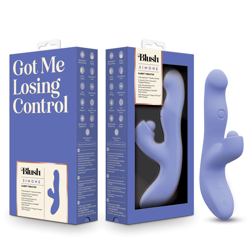 Blush Simone Rabbit Vibrator | Adult Sex Toy For Women | Dual Clitoral & G-Spot Stim BlushVibe.com Blush Simone Rabbit Vibrator | Adult Sex Toy For Women | Dual Clitoral & G-Spot Stim BlushVibe.com