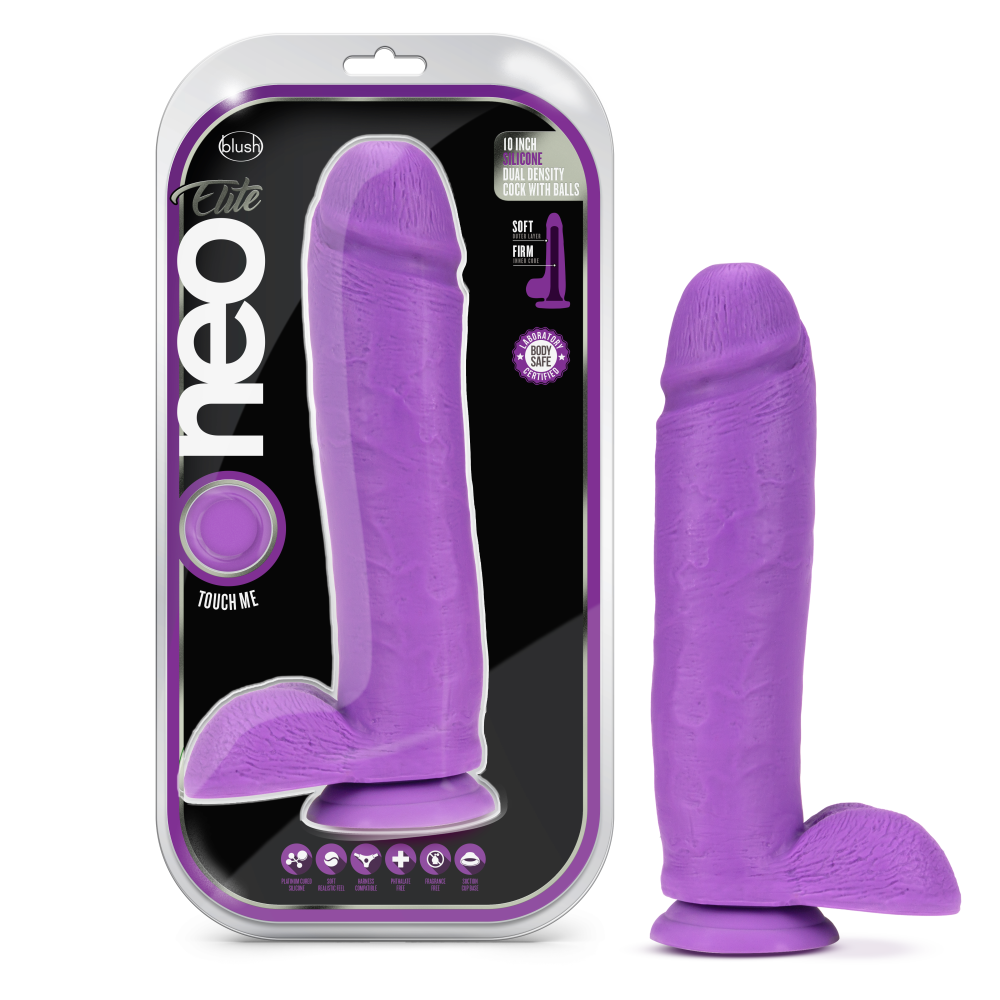 Neo Elite™ | Neon Purple: 10.5-Inch Long Dildo | Blush Official Store –  BlushVibe.com