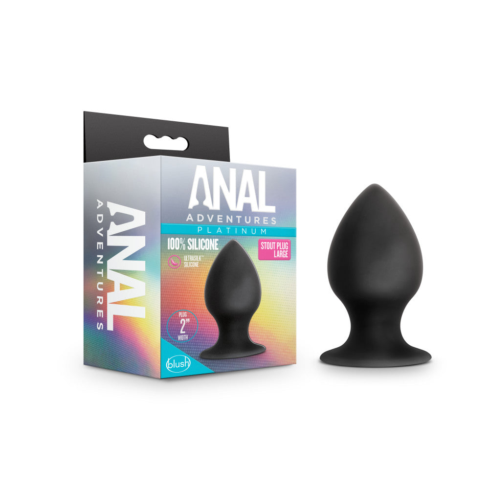 Blush Anal Adventures Platinum Stout Black 3.75-Inch Anal Plug –  BlushVibe.com