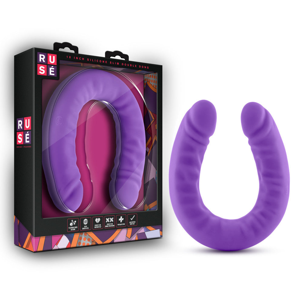 Ruse By Blush G Spot Purple 18 Inch Long Dildo