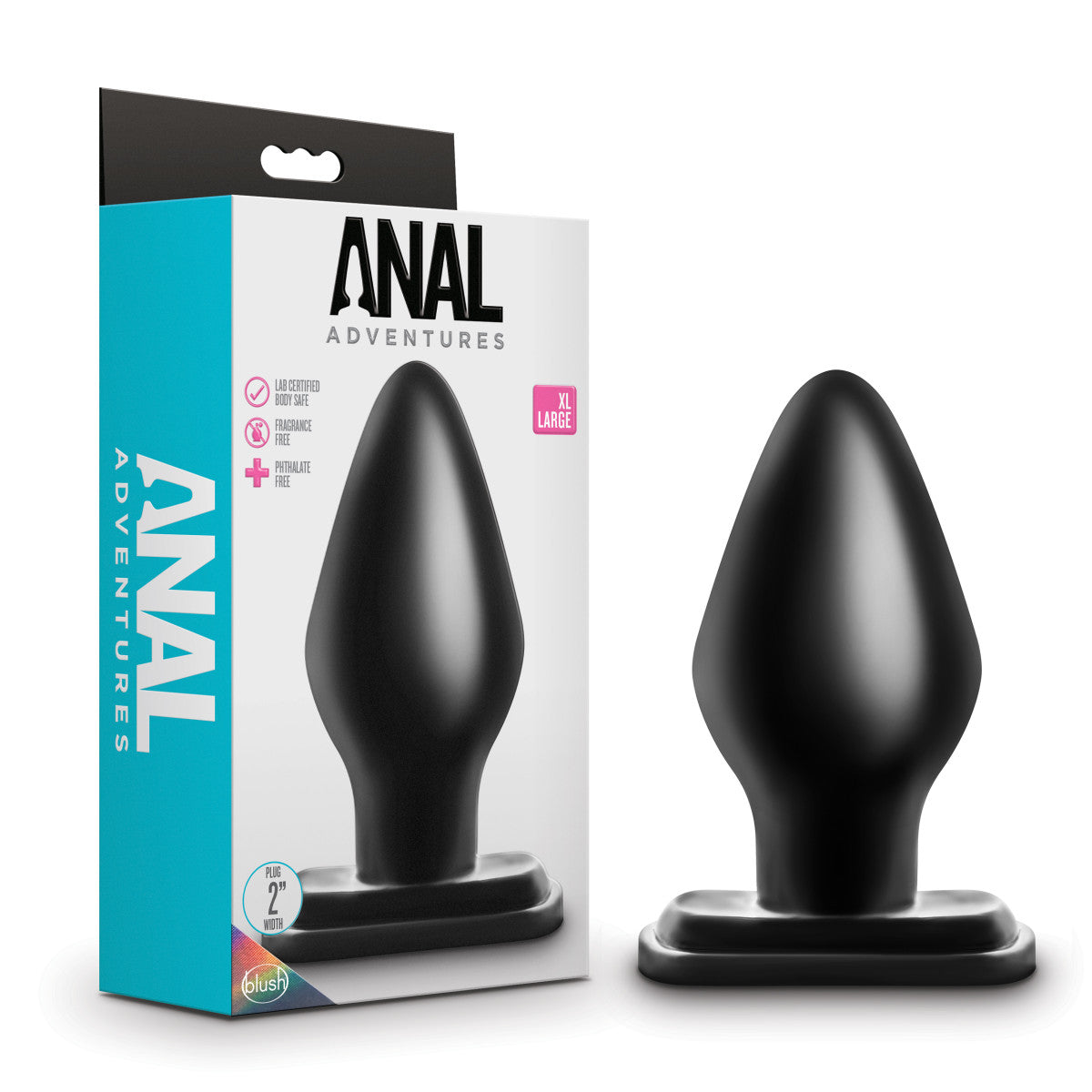 Blush Anal Adventures Black 5.25-Inch Anal Plug – BlushVibe.com