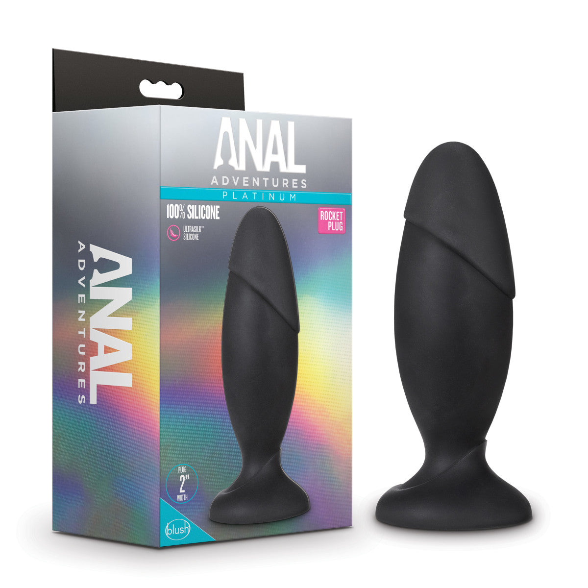 Blush Anal Adventures Platinum Rocket Black 6.5-Inch Anal Plug –  BlushVibe.com