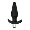 Luxe Discover Black butt plug with a tapered tip