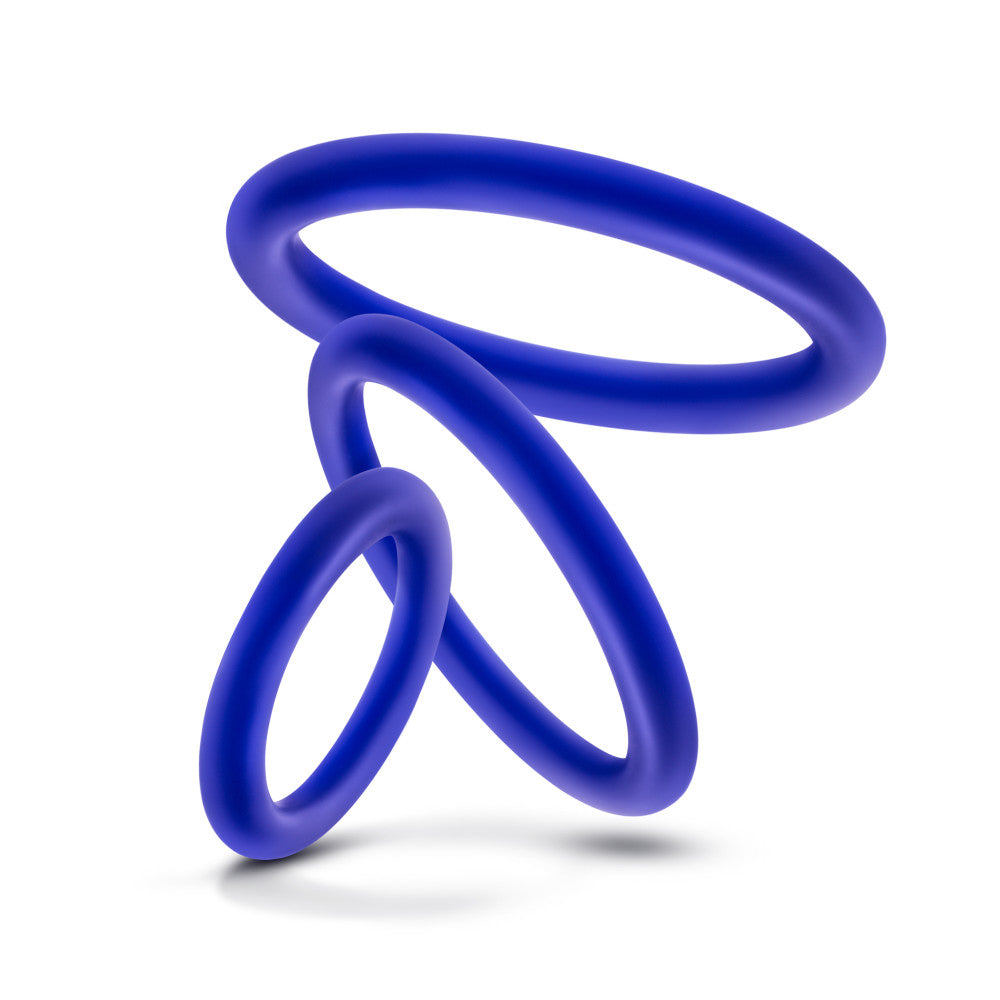 Blush | Performance | VS4 Indigo Penis Ring Set (3-Sizes) BlushVibe.com Blush | Performance | VS4 Indigo Penis Ring Set (3-Sizes) BlushVibe.com