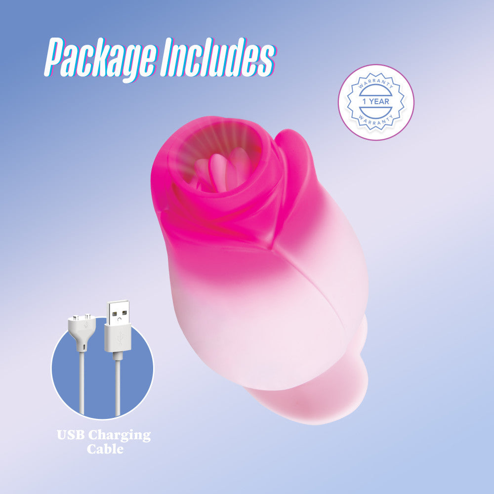 Aria | Tulip Pink Silicone Massager with Suction & Tongue Fluttering Sensations | Blush Online Store BlushVibe.com Aria | Tulip Pink Silicone Massager with Suction & Tongue Fluttering Sensations | Blush Online Store BlushVibe.com