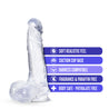 Harness compatible B Yours Plus Dildo Ram N Jam in Clear