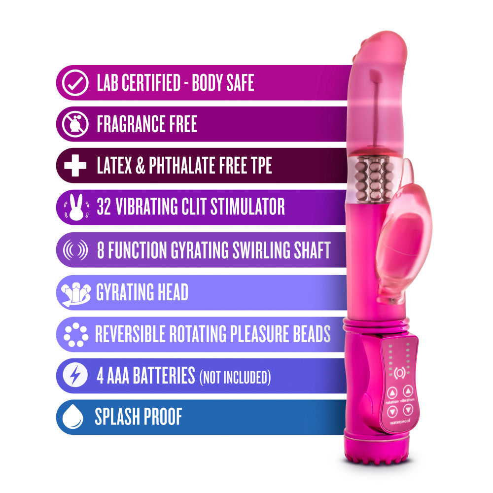 Blush Sexy Things Dancing Dolphin Curved Fuchsia 8.75-Inch Rabbit Vibrator BlushVibe.com Blush Sexy Things Dancing Dolphin Curved Fuchsia 8.75-Inch Rabbit Vibrator BlushVibe.com