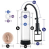 Pump system with advanced trigger pump, clear cylinder, and pressure release valve. Additional images show alternate angles.