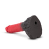 The Realm Lycan Lock On Werewolf Dildo Red