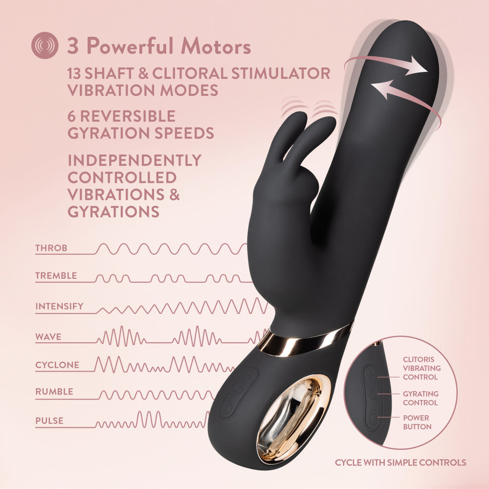 Blush Victoria Gyrating Rabbit in Black | Adult Sex Toys BlushVibe.com Blush Victoria Gyrating Rabbit in Black | Adult Sex Toys BlushVibe.com