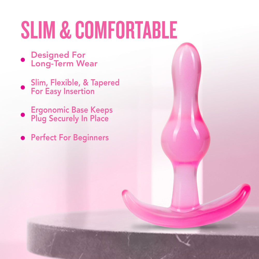 Blush B Yours Curvy Pink 3.5-Inch Anal Plug BlushVibe.com Blush B Yours Curvy Pink 3.5-Inch Anal Plug BlushVibe.com