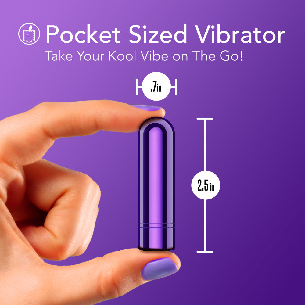 Kool Vibes By Blush | Discreet & Travel-Friendly Mini Bullet Vibrator - 10 Vibration Modes Clitoral Stimulator - Grape BlushVibe.com Kool Vibes By Blush | Discreet & Travel-Friendly Mini Bullet Vibrator - 10 Vibration Modes Clitoral Stimulator - Grape BlushVibe.com