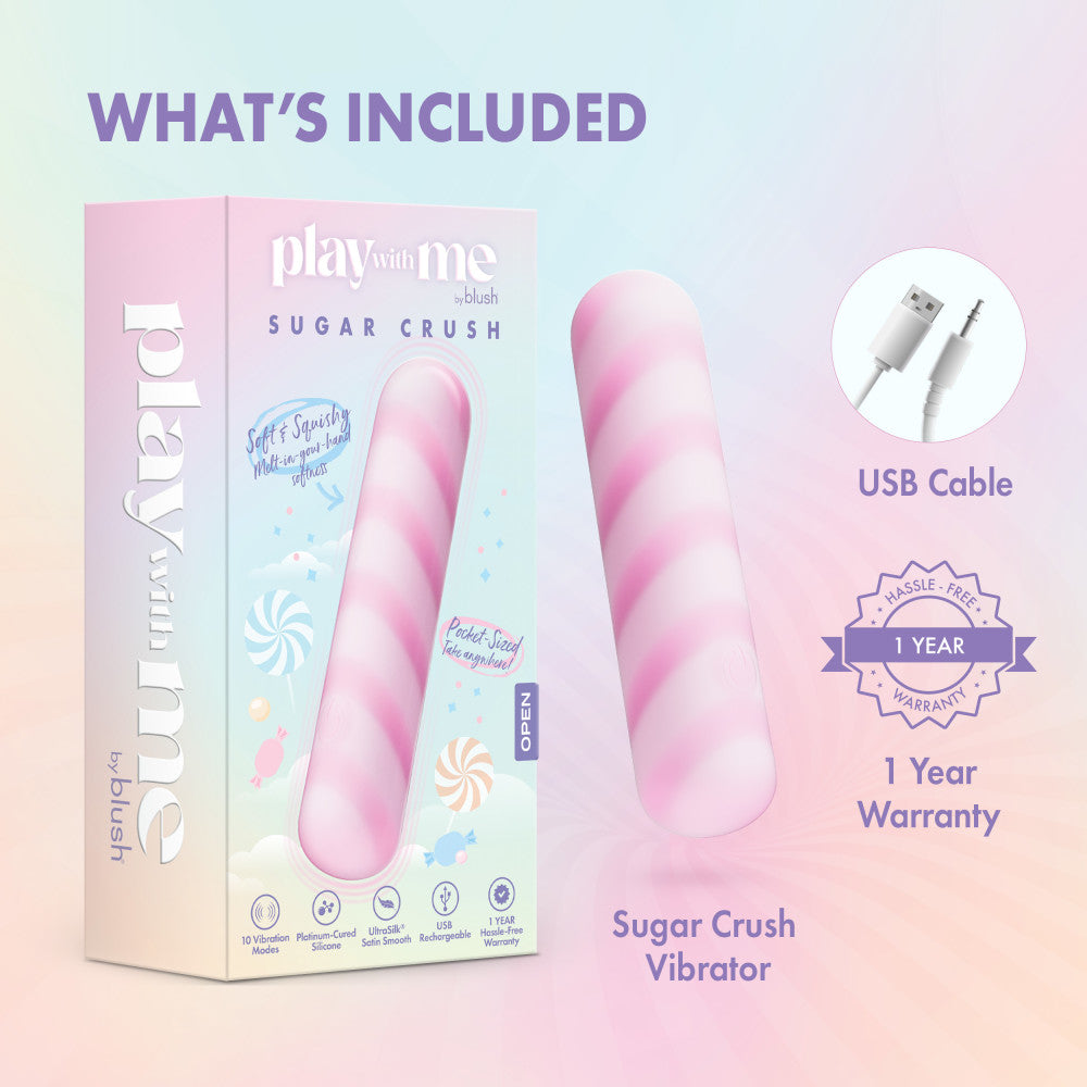 Blush Sugar Crush Bullet Vibrator | Adult Sex Toy For Women | Clitoral & Nipple Stim BlushVibe.com Blush Sugar Crush Bullet Vibrator | Adult Sex Toy For Women | Clitoral & Nipple Stim BlushVibe.com