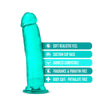 Best-selling B Yours Plus Soft Feel Dildo Thrill N Drill Teal
