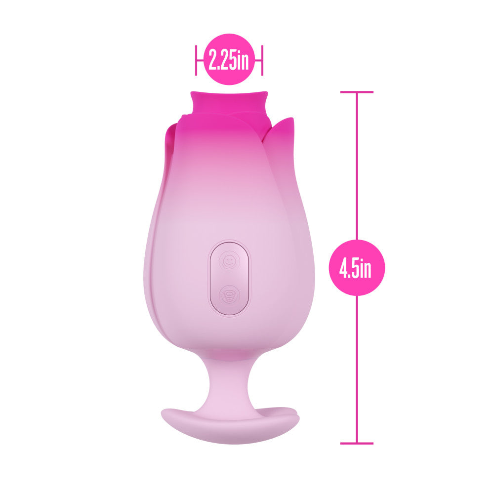 Aria | Tulip Pink Silicone Massager with Suction & Tongue Fluttering Sensations | Blush Online Store BlushVibe.com Aria | Tulip Pink Silicone Massager with Suction & Tongue Fluttering Sensations | Blush Online Store BlushVibe.com