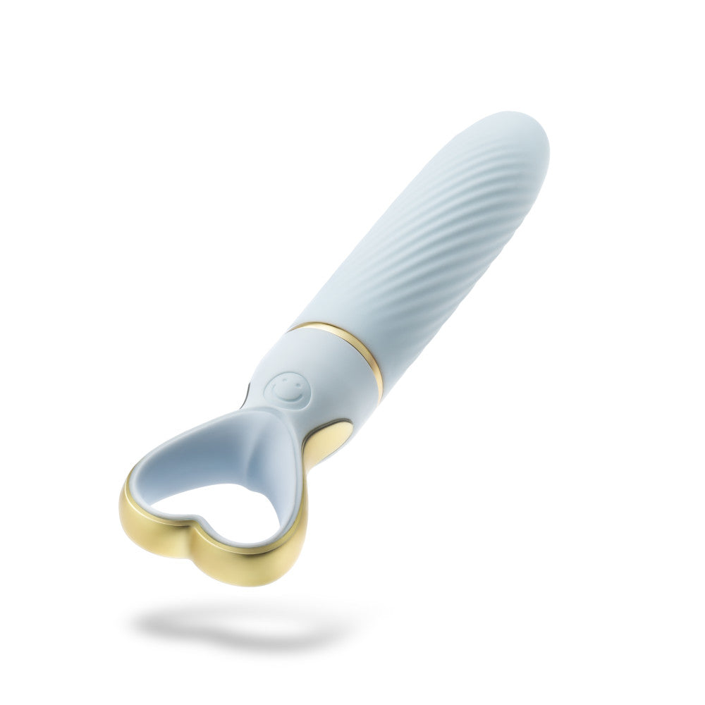 Delice | Silicone Bullet Vibrator With Heart Shaped Handle - In Blue | Blush Online Store BlushVibe.com Delice | Silicone Bullet Vibrator With Heart Shaped Handle - In Blue | Blush Online Store BlushVibe.com