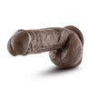 Ultra realistic dildo. Featuring a realistic head, many veins along the straight but flexible shaft, and realistic balls. Suction cup base. Additional images show alternate angles.