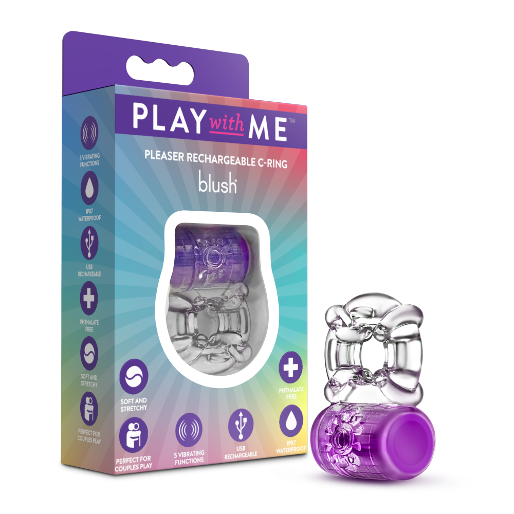 Blush | Play With Me | Pleaser Purple Recharge Vibrating Penis Ring BlushVibe.com Blush | Play With Me | Pleaser Purple Recharge Vibrating Penis Ring BlushVibe.com