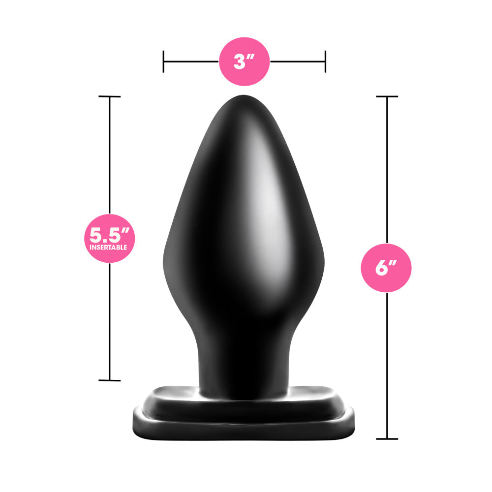 Blush Anal Adventures XXL Black 6-Inch Anal Plug BlushVibe.com Blush Anal Adventures XXL Black 6-Inch Anal Plug BlushVibe.com