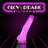 Neo Elite Glow In The Dark Paradise 7 Inch Silicone Dual Density Dildo Neon Pink