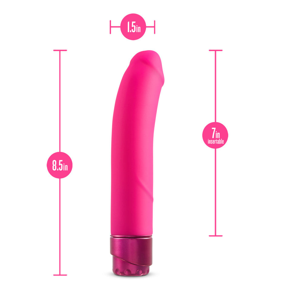 Blush Luxe Beau G-Spot Pink 8.5-Inch Long Vibrating Dildo BlushVibe.com Blush Luxe Beau G-Spot Pink 8.5-Inch Long Vibrating Dildo BlushVibe.com