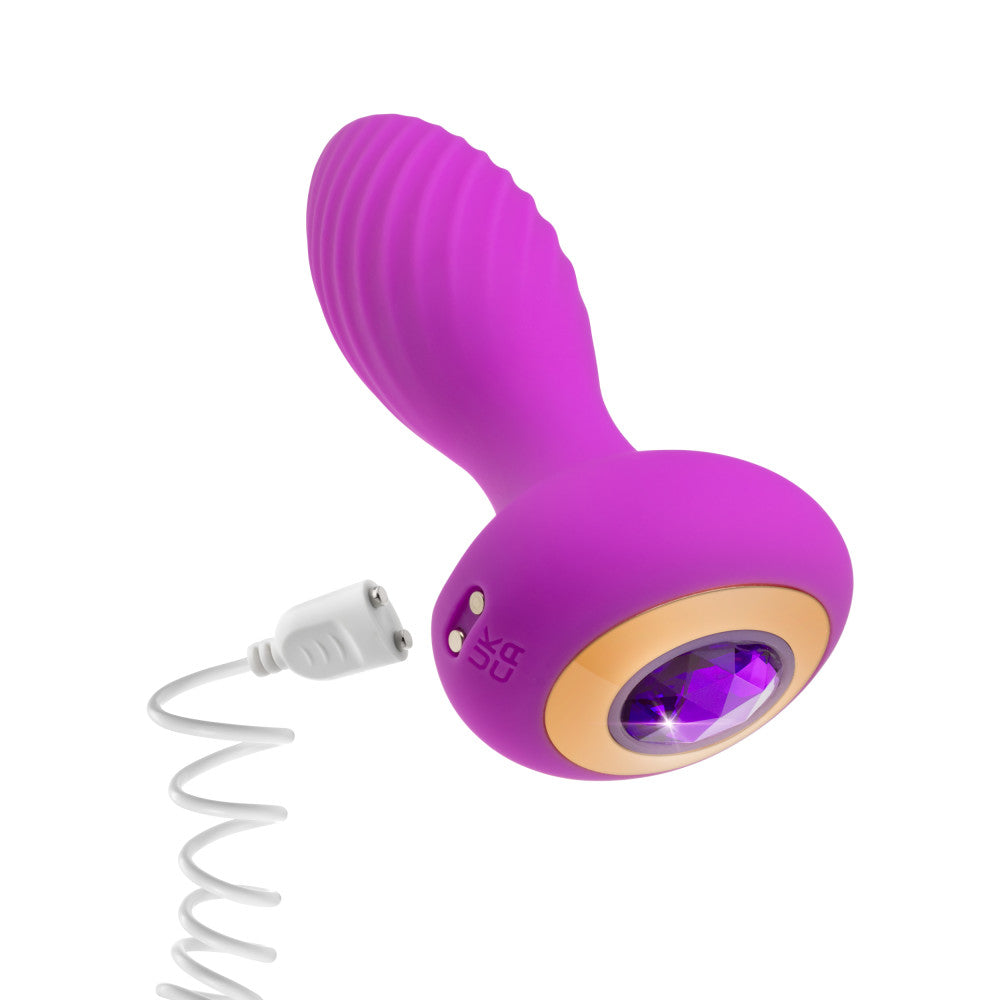 Blush Oh My Gem| 4.5 Inch Vibrating Anal Plug In Purple | Blush Online Store BlushVibe.com Blush Oh My Gem| 4.5 Inch Vibrating Anal Plug In Purple | Blush Online Store BlushVibe.com