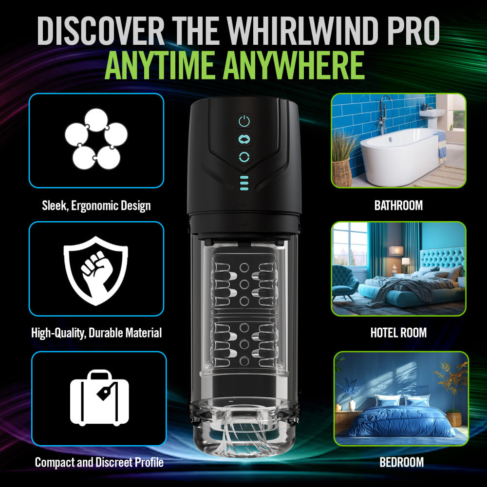 M For Men By Blush | Whirlwind Pro Rotating & Sucking Automatic Male Masturbator With Auto Suction Technology Black BlushVibe.com M For Men By Blush | Whirlwind Pro Rotating & Sucking Automatic Male Masturbator With Auto Suction Technology Black BlushVibe.com