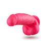 Neo Elite 7 Inch Silicone Dual Density Cock With Balls Neon Pink