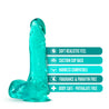 Comfortable and realistic experience with B Yours Plus dildo Ram N Jam Teal