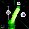 Neo Elite Glow In The Dark Viper 7 Inch Silicone Dual Density Dildo Neon Green
