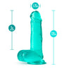 Made of premium TPE B Yours Plus Dildos Rock N Roll in Teal