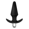 Luxe Discover Black butt plug with a tapered tip