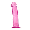 Sturdy Suction Cup Base Hybrid Lube Safe B Yours Plus Dildo Thrill N Drill in Pink