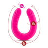 Ruse 18 Inch Silicone Slim Double Dong Hot Pink