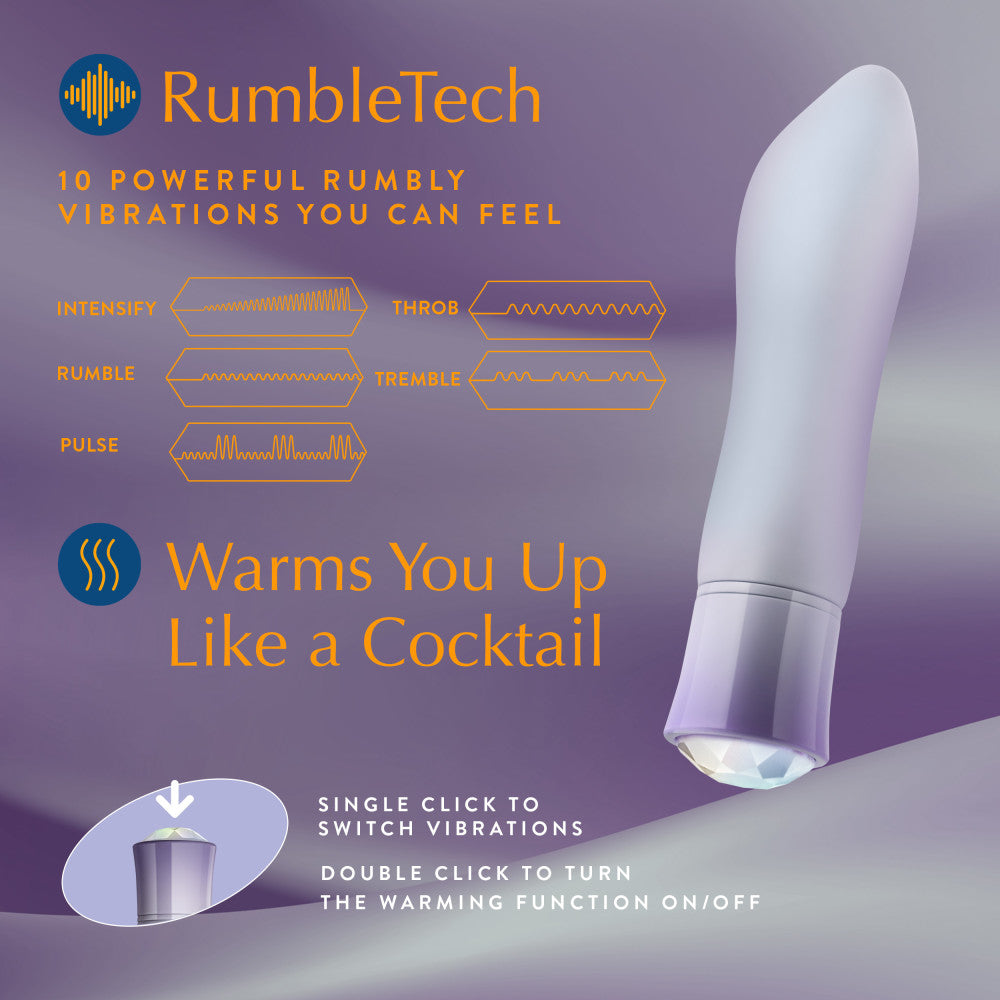 Blush Oh My Gem Revival 5.5 Inch Warming G Spot Vibrator in Opal - Made with Smooth Ultrasilk® Puria™ Silicone