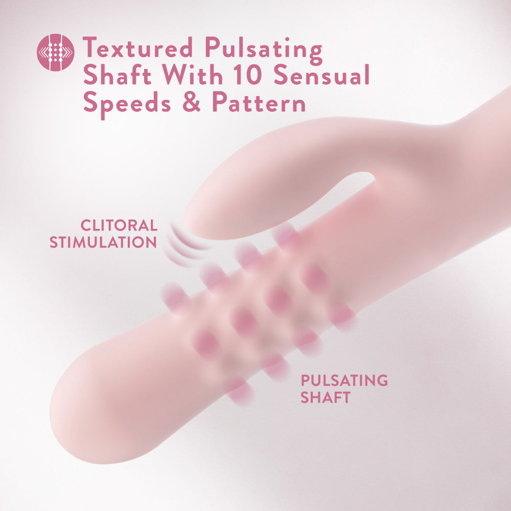 Blush | Jaymie | 9.25" Dual Rabbit Vibrator In Pink | Blush Online Store BlushVibe.com Blush | Jaymie | 9.25" Dual Rabbit Vibrator In Pink | Blush Online Store BlushVibe.com