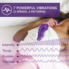 7 powerful vibration functions Wellness G Wave Vibrator Purple