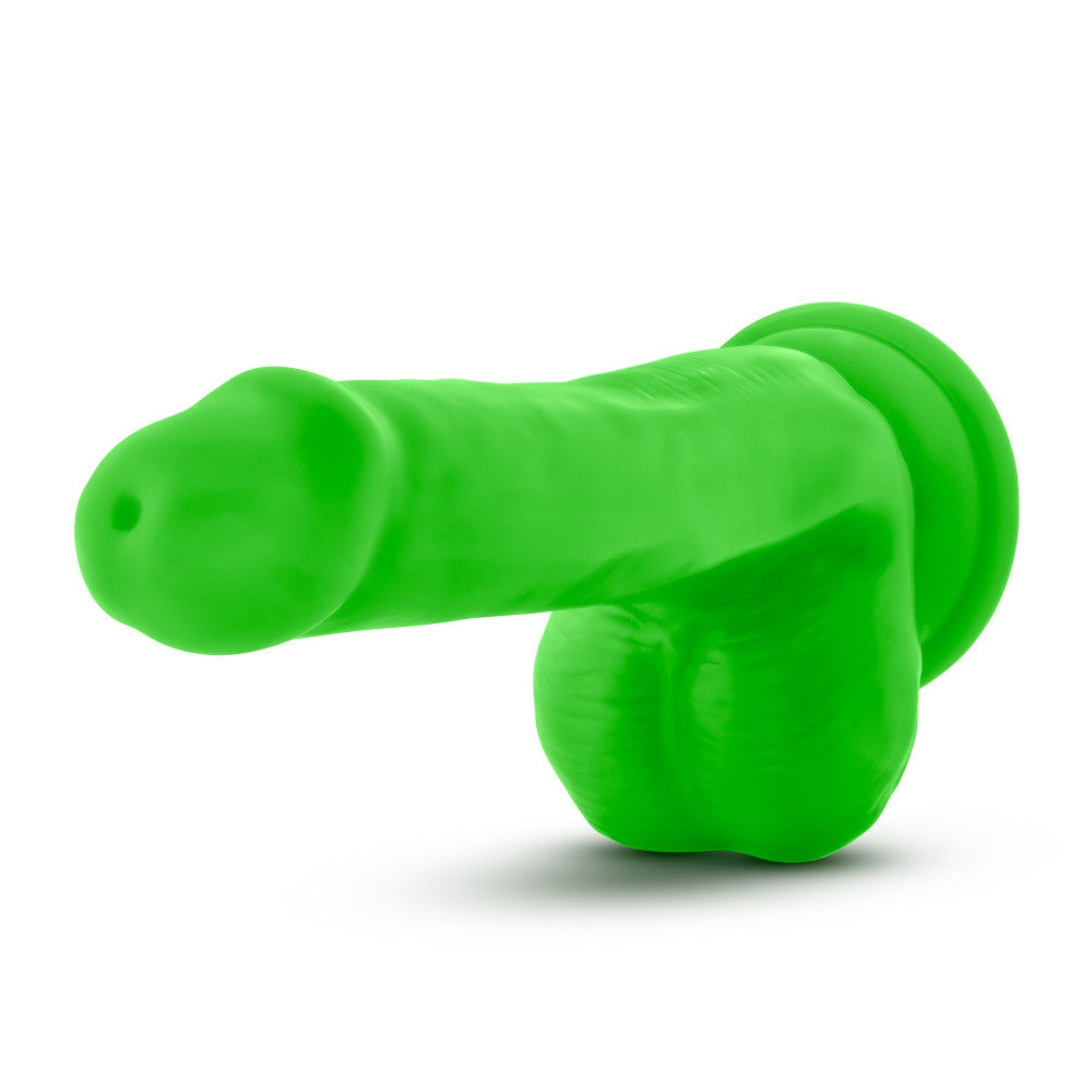 Blush Neo Realistic Neon Green 6-Inch Long Dildo With Balls & Suction Cup Base BlushVibe.com Blush Neo Realistic Neon Green 6-Inch Long Dildo With Balls & Suction Cup Base BlushVibe.com