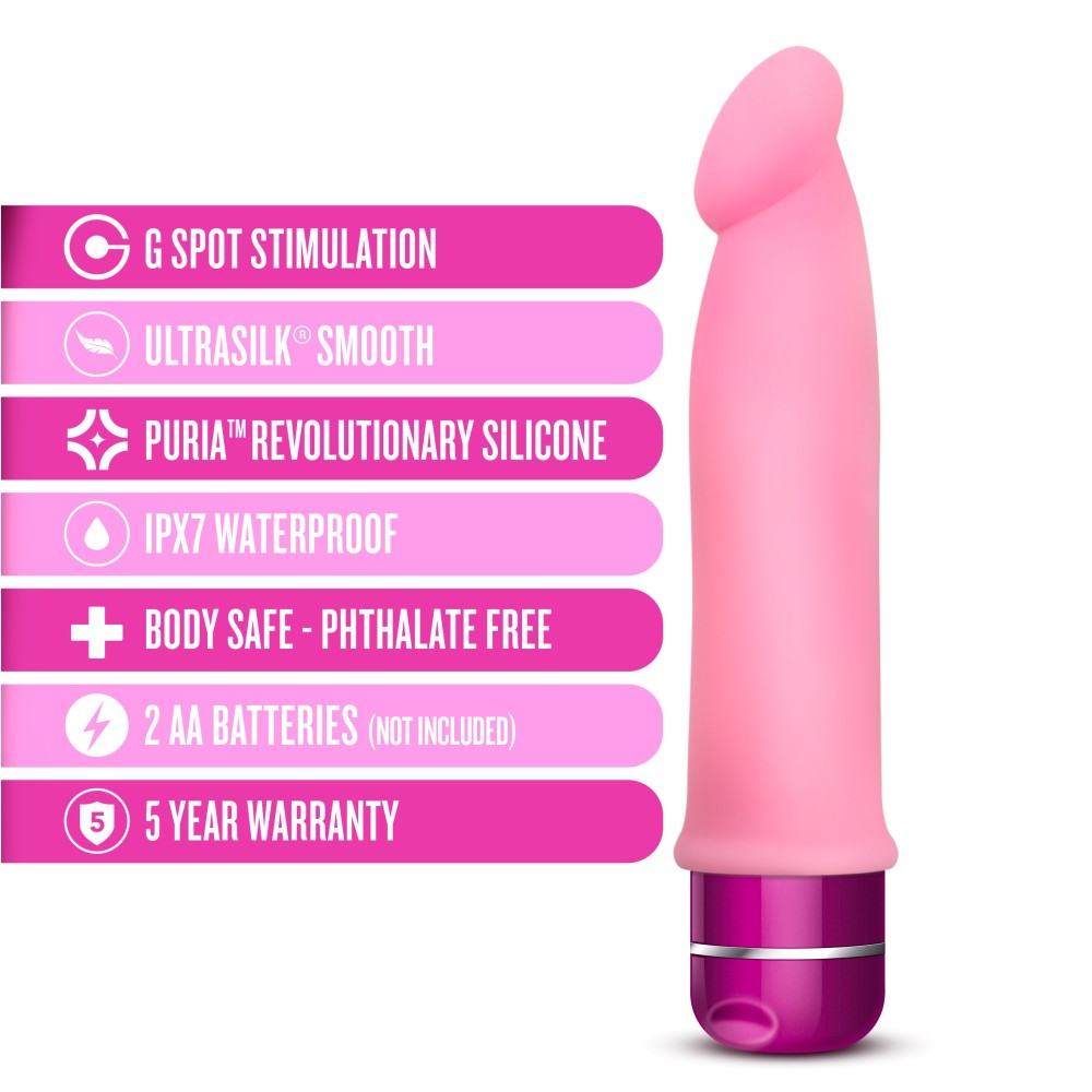 Blush Luxe Purity Pink 7.5-Inch Long Vibrating Dildo BlushVibe.com Blush Luxe Purity Pink 7.5-Inch Long Vibrating Dildo BlushVibe.com